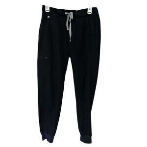 Figs Zamora Scrub Jogger Black Pants Women Small Technical Collection